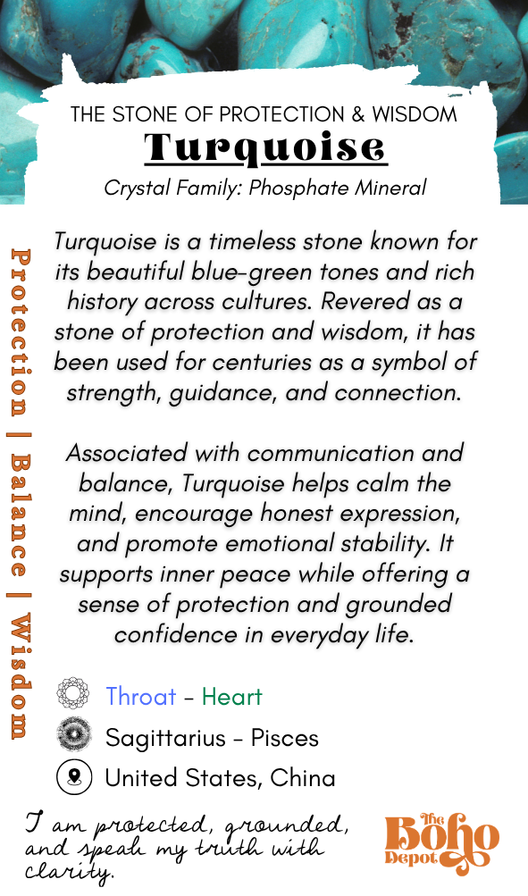 Turquoise Crystal ID Card
