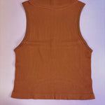 Sleeveless Turtleneck Crop Top