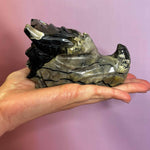 Volcano Agate Crystal Dragon Head