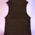 Sleeveless Turtleneck Crop Top