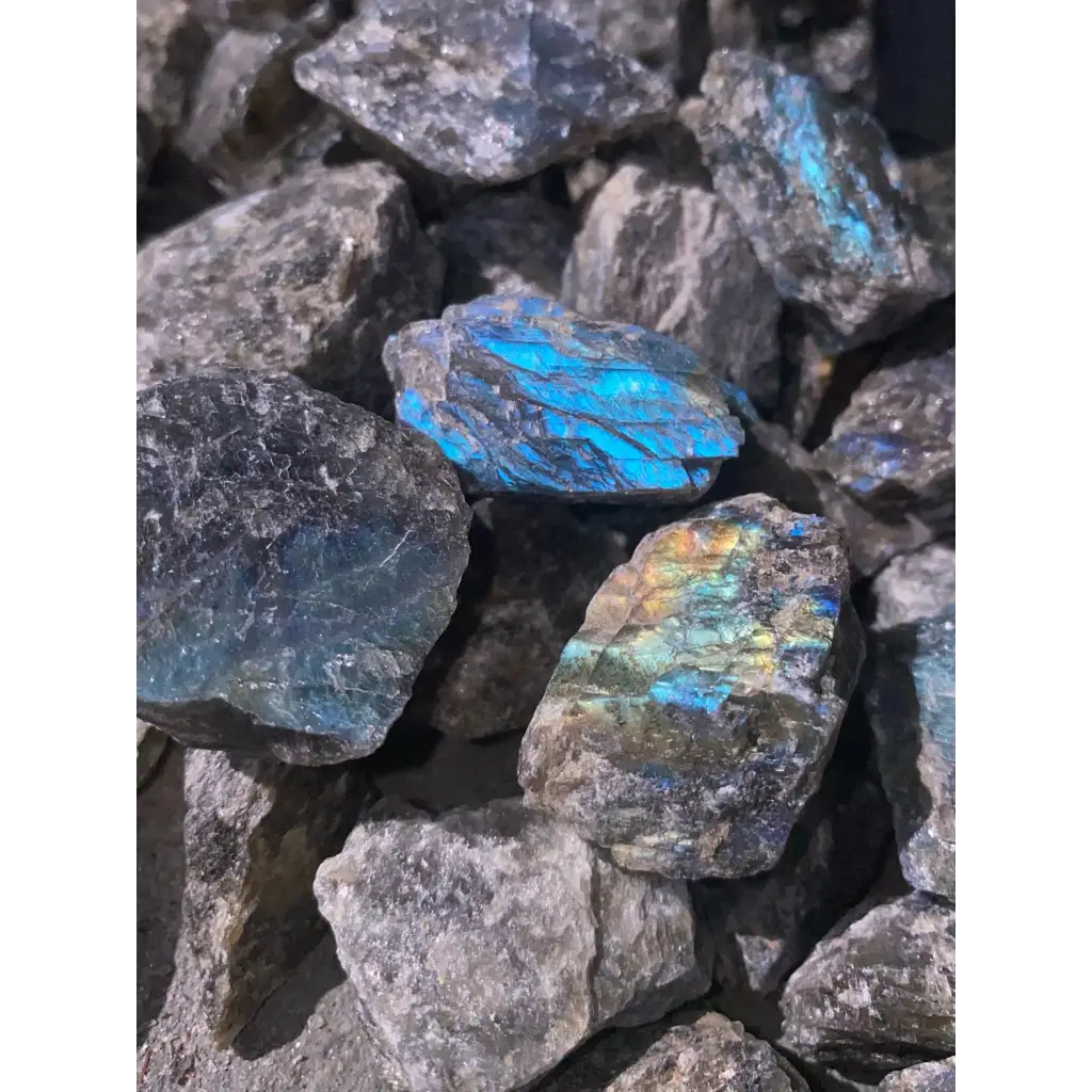 A - Grade Labradorite Crystals - Rough Stones