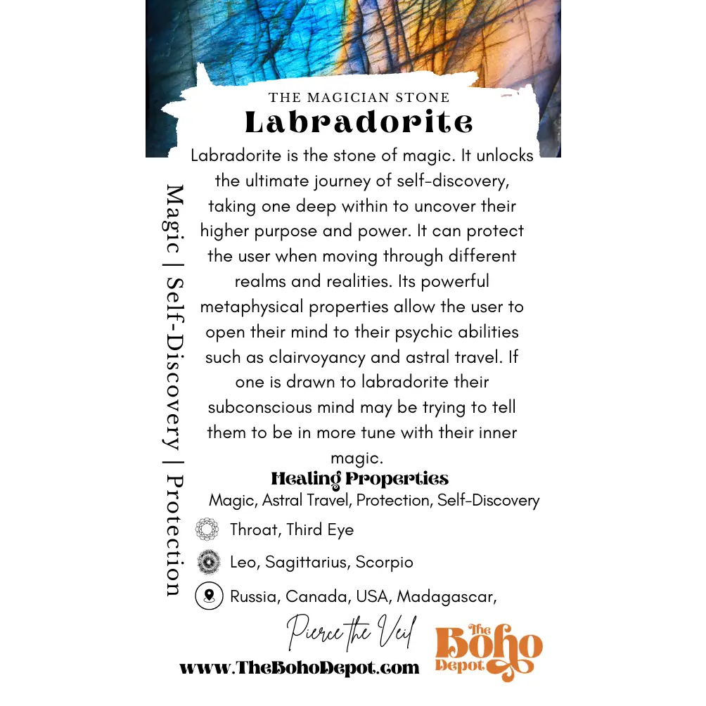 A - Grade Labradorite Crystals - Rough Stones