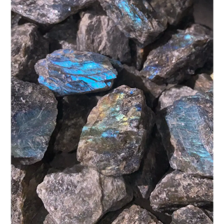 A - Grade Labradorite Crystals - Rough Stones