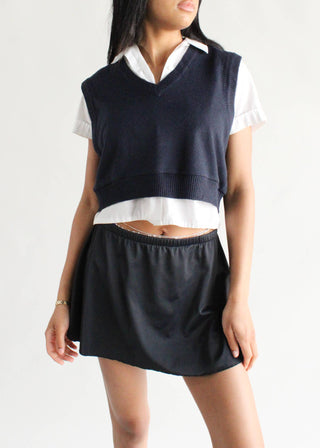 Cropped Sweater Vest