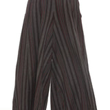 Striped Wide Leg Cotton Pants