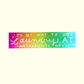 Laundry Bumper Sticker