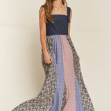 Plus Size Dress Vintage Suspender Maxi