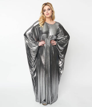 Silver Batwing Disco Caftan