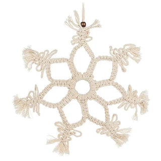 Abbott - Lg Snowflake Macrame Ornament-10’’D-3824