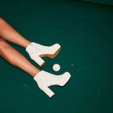 Disco Platform Heel Booties