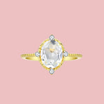 White Topaz Ring