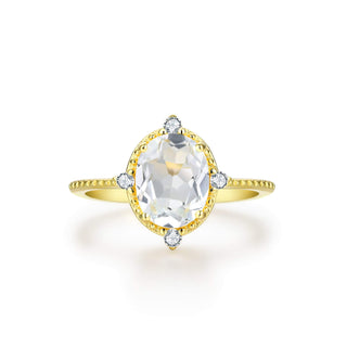 White Topaz Ring