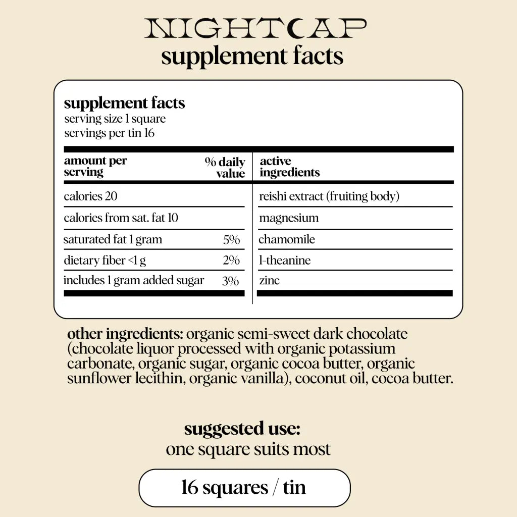 Alice Mushrooms - Nightcap — mushroom chocolates for deep