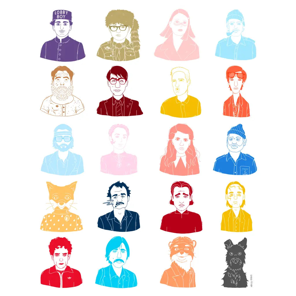All Wes Anderson Print | 8x10