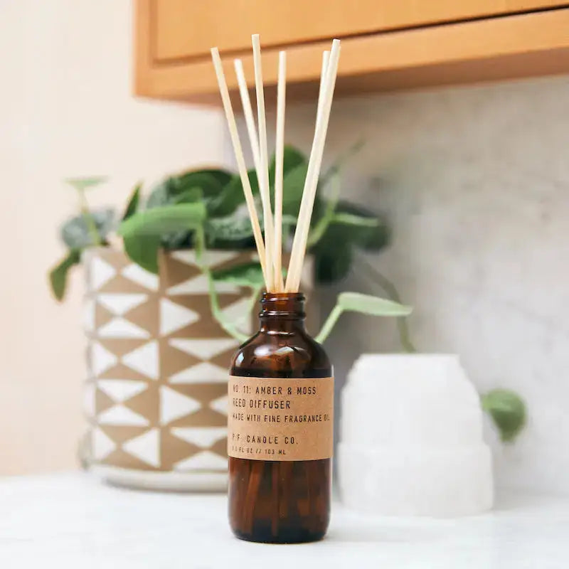Amber & Moss - 3.5 oz Reed Diffuser - P.F. Candle Co.