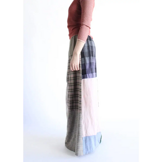 Vintage Flannel Skirt Rework
