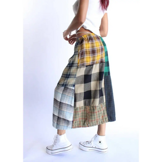 Vintage Flannel Skirt Rework