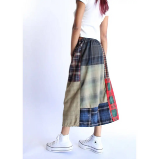 Vintage Flannel Skirt Rework