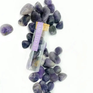 Amethyst Tumbled Gemstones Vial