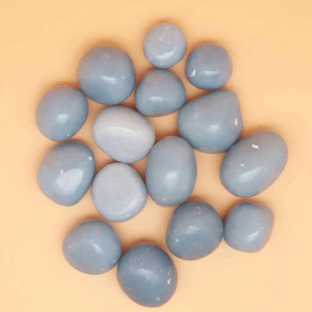 Angelite Crystal Tumbled Stone - Crystals