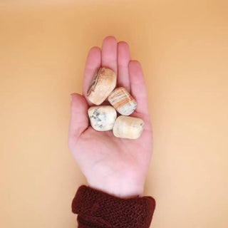 Banded Aragonite Crystal Tumbled Stone - Crystals