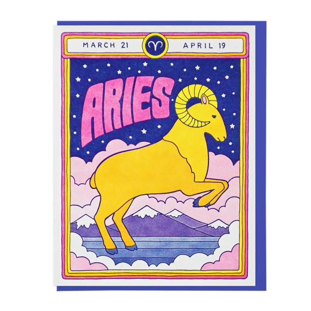 Aries Zodiac Greeting Card