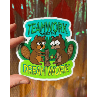 Astral Weekend Stickers 3-inch - Teamwork Makes