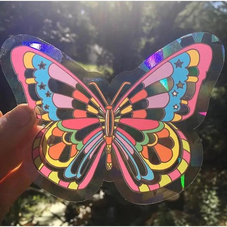 Astral Weekend Suncatcher Stickers - Butterfly