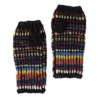 Aurora Lights Wool Fingerless Gloves