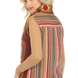 Crochet Mandala Fleece Lined Vest 