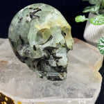 Prehnite Crystal Skull 