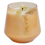 Citrine Crystal Healing Glass Candle