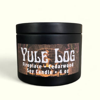 Yule Candle | Fireplace & Cedarwood Scent | Vegan 