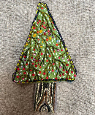 Christmas Tree Ornaments Embroidery Sampler