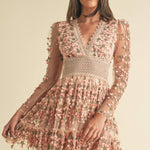 Floral Lace Mini Dress
