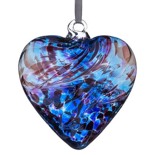 Glass Friendship Heart 12cm