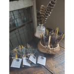 Beeswax Candle and Floral Bundle