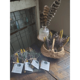 Beeswax Candle and Floral Bundle