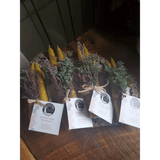 Beeswax Candle and Floral Bundle