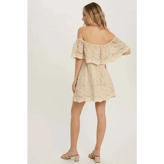 Beige Lace Dress