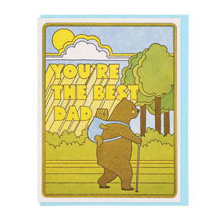 Father’s Day Card - Best Dad Hiking Bears