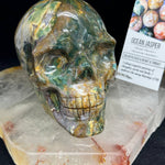 Ocean Jasper Healing Crystal Skull