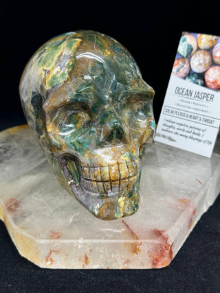 Ocean Jasper Healing Crystal Skull