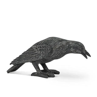 Black Crow Statuette - Head Down Crow