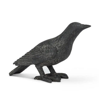 Black Crow Statuette - Head Up Crow