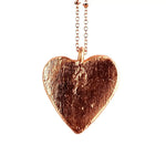 Black Druzy Crystal Heart Necklace