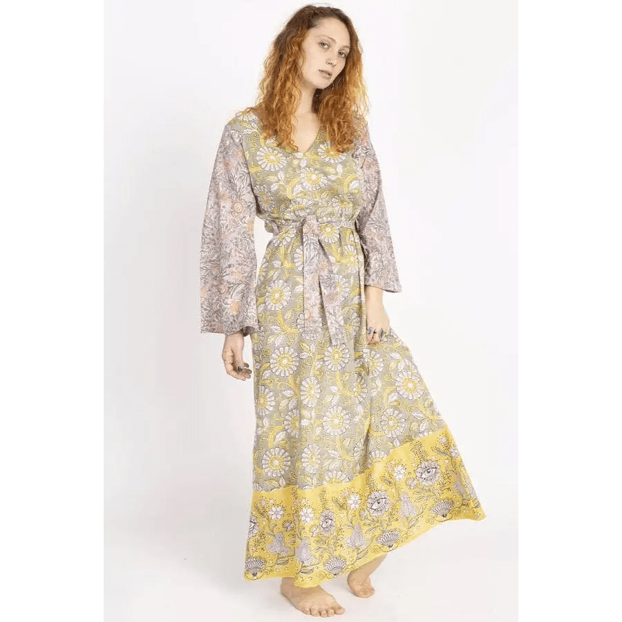 Boho Print Dress - Third Eye Maxi - S/M