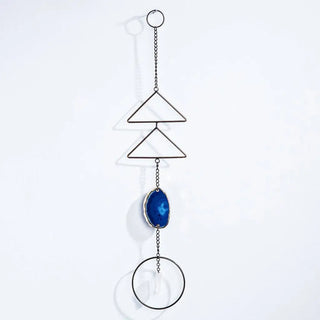 Blue Agate Crystal Wall Hanging