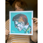 Blue David Bowie Art Print