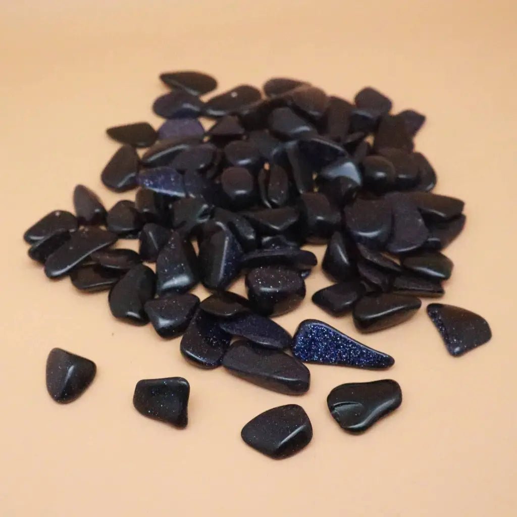 Blue Goldstone Crystal Tumbled Stone - Crystals